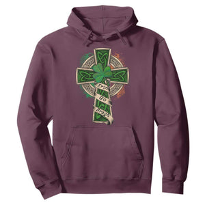Irish Pride Hoodie Eirinn Go Brach Ireland For Ever TS09 Maroon Print Your Wear