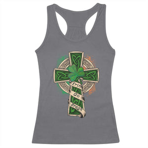 Irish Pride Racerback Tank Top Eirinn Go Brach Ireland For Ever TS09 Charcoal Print Your Wear