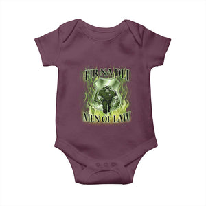 Patriotic Irish Pride Baby Onesie Fir Na Dli Men Of Law TS09 Maroon Print Your Wear