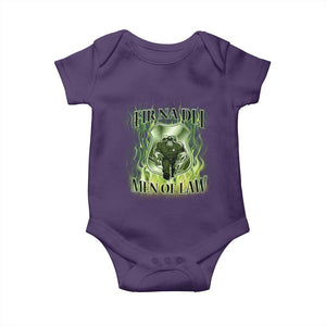 Patriotic Irish Pride Baby Onesie Fir Na Dli Men Of Law TS09 Purple Print Your Wear