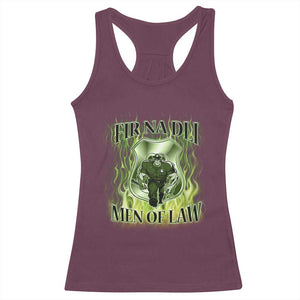 Patriotic Irish Pride Racerback Tank Top Fir Na Dli Men Of Law TS09 Maroon Print Your Wear