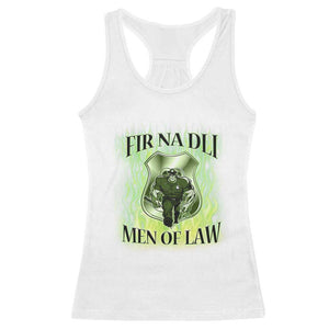 Patriotic Irish Pride Racerback Tank Top Fir Na Dli Men Of Law TS09 White Print Your Wear