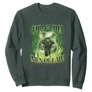 Patriotic Irish Pride Sweatshirt Fir Na Dli Men Of Law TS09 Dark Forest Green Print Your Wear
