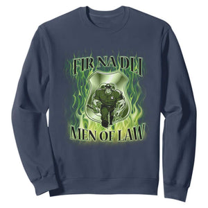 Patriotic Irish Pride Sweatshirt Fir Na Dli Men Of Law TS09 Navy Print Your Wear