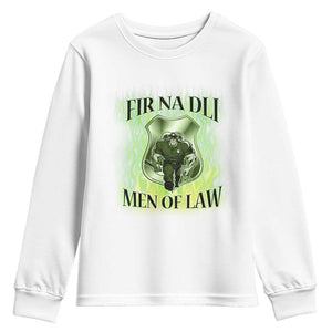 Patriotic Irish Pride Youth Sweatshirt Fir Na Dli Men Of Law TS09 White Print Your Wear