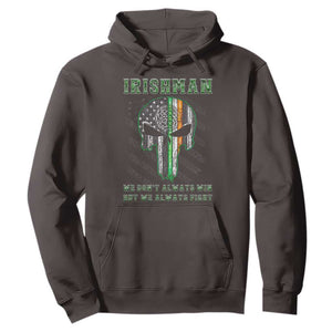 Irish Pride Hoodie We Don't Always Win But We Always Fight TS09 Dark Chocolate Print Your Wear