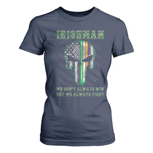 Irish Pride T Shirt For Women We Don't Always Win But We Always Fight TS09 Navy Print Your Wear
