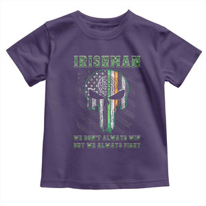 Irish Pride Toddler T Shirt We Don't Always Win But We Always Fight TS09 Purple Print Your Wear
