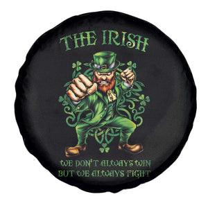 Irish Pride Spare Tire Cover We Don't Always Win But We Always Fight Funny Leprechaun TS09 Print Your Wear