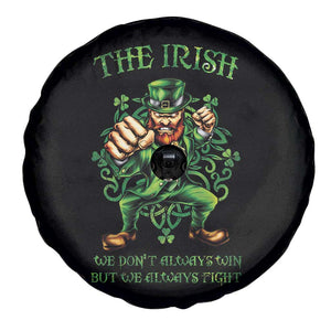 Irish Pride Spare Tire Cover We Don't Always Win But We Always Fight Funny Leprechaun TS09 Print Your Wear