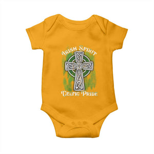Irish Spirit Celtic Pride Baby Onesie TS09 Gold Print Your Wear