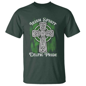 Irish Spirit Celtic Pride T Shirt TS09 Dark Forest Green Print Your Wear