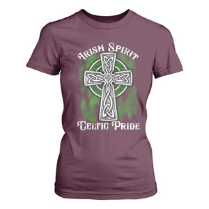Irish Spirit Celtic Pride T Shirt For Women TS09 Maroon Print Your Wear