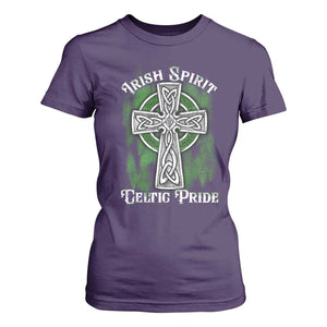 Irish Spirit Celtic Pride T Shirt For Women TS09 Purple Print Your Wear