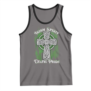 Irish Spirit Celtic Pride Tank Top TS09 Deep Heather Black Print Your Wear