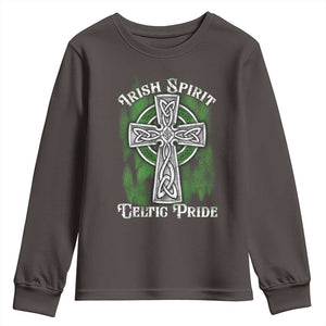 Irish Spirit Celtic Pride Youth Sweatshirt TS09 Dark Chocolate Print Your Wear