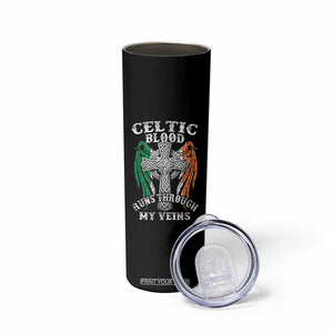 Irish Celtic Pride Skinny Tumbler Celtic Blood Runs Through My Veins TS09 Print Your Wear