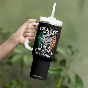 Irish Celtic Pride Tumbler With Handle Celtic Blood Runs Through My Veins TS09 Print Your Wear