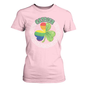 Gayrish Funny St. Patrick's Day LGBT T Shirt For Women TS09 Light Pink Print Your Wear