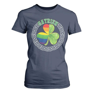 Gayrish Funny St. Patrick's Day LGBT T Shirt For Women TS09 Navy Print Your Wear