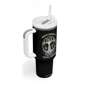 Irish Grown With Viking Roots Tumbler With Handle TS09 Print Your Wear