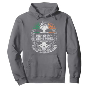 Irish Viking Hoodie Irish Grown With Viking Roots TS09 Charcoal Print Your Wear