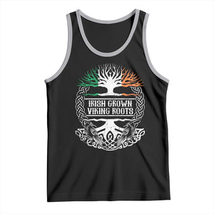 Irish Viking Tank Top Irish Grown With Viking Roots TS09 Black Athletic Heather Print Your Wear