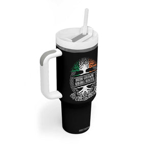 Irish Viking Tumbler With Handle Irish Grown With Viking Roots TS09 Print Your Wear