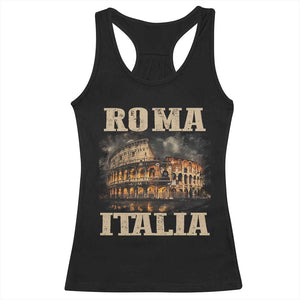 Roma Italia Colosseum Racerback Tank Top Vintage Italy Rome TS09 Black Print Your Wear