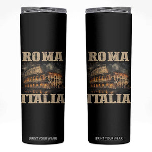 Roma Italia Colosseum Skinny Tumbler Vintage Italy Rome TS09 Black Print Your Wear