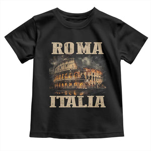 Roma Italia Colosseum Toddler T Shirt Vintage Italy Rome TS09 Black Print Your Wear