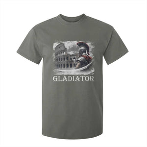 Gladiator Roman Warrior Colosseum T Shirt For Kid TS09 Military Green Print Your Wear