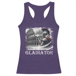 Gladiator Roman Warrior Colosseum Racerback Tank Top TS09 Purple Print Your Wear
