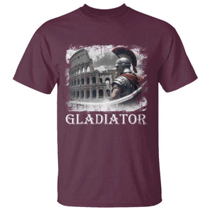 Gladiator Roman Warrior Colosseum T Shirt TS09 Maroon Print Your Wear