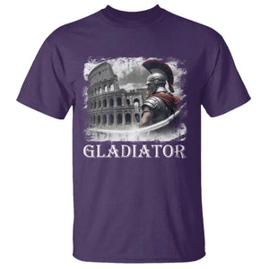 Gladiator Roman Warrior Colosseum T Shirt TS09 Purple Print Your Wear