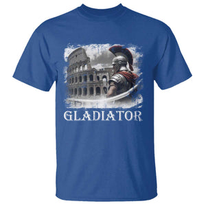 Gladiator Roman Warrior Colosseum T Shirt TS09 Royal Blue Print Your Wear