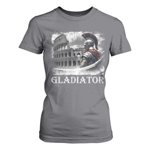 Gladiator Roman Warrior Colosseum T Shirt For Women TS09 Charcoal Print Your Wear