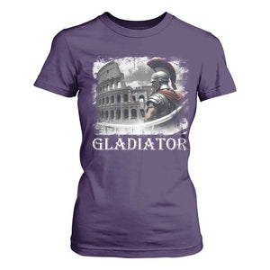 Gladiator Roman Warrior Colosseum T Shirt For Women TS09 Purple Print Your Wear