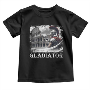 Gladiator Roman Warrior Colosseum Toddler T Shirt TS09 Black Print Your Wear