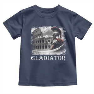 Gladiator Roman Warrior Colosseum Toddler T Shirt TS09 Navy Print Your Wear