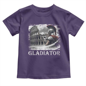 Gladiator Roman Warrior Colosseum Toddler T Shirt TS09 Purple Print Your Wear