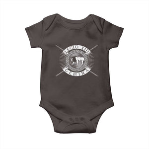 Roman Legion Baby Onesie Legio XIII Gemina Roma Warrior TS09 Dark Chocolate Print Your Wear