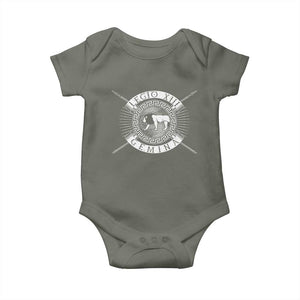 Roman Legion Baby Onesie Legio XIII Gemina Roma Warrior TS09 Military Green Print Your Wear