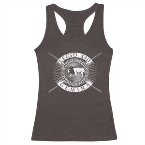 Roman Legion Racerback Tank Top Legio XIII Gemina Roma Warrior TS09 Dark Chocolate Print Your Wear