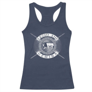 Roman Legion Racerback Tank Top Legio XIII Gemina Roma Warrior TS09 Navy Print Your Wear