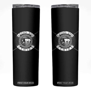 Roman Legion Skinny Tumbler Legio XIII Gemina Roma Warrior TS09 Black Print Your Wear