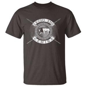 Roman Legion T Shirt Legio XIII Gemina Roma Warrior TS09 Dark Chocolate Print Your Wear
