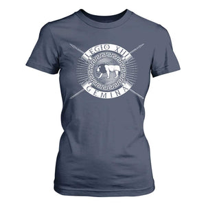 Roman Legion T Shirt For Women Legio XIII Gemina Roma Warrior TS09 Navy Print Your Wear
