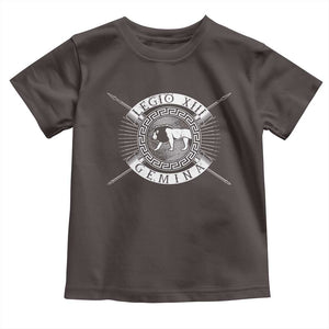 Roman Legion Toddler T Shirt Legio XIII Gemina Roma Warrior TS09 Dark Chocolate Print Your Wear
