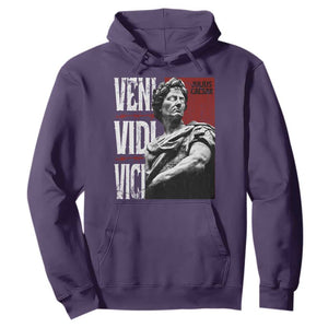 Julius Caesar Hoodie Veni Vidi Vici Latin Roman History TS09 Purple Print Your Wear